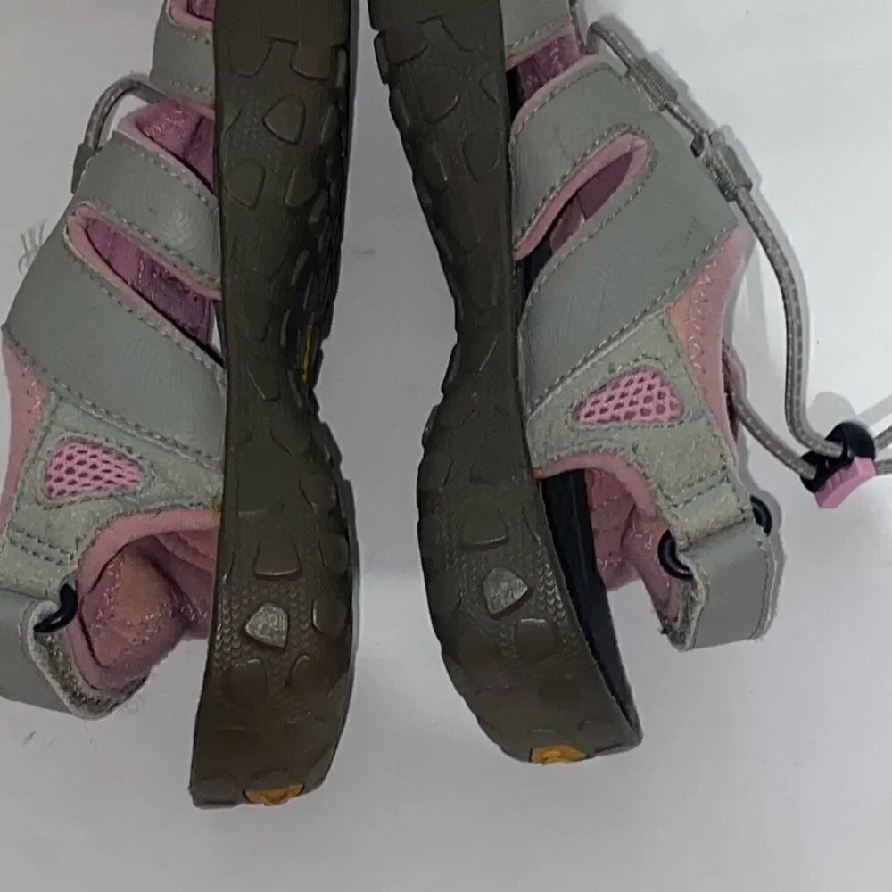Keen Kids' Pink Gray Newport H2 Mesh Drawcord Outdoor Flat Sandals Size‎ 4